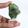 Rohchromdiopsid, Mineralogie aus Finnland auf einem 65g Träger - 1