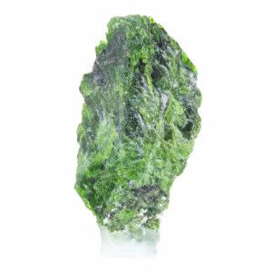 Grüner Chromdiopsid aus Finnland, Rohstück für Sammler, 65 g
