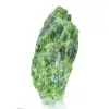 Rohes Chromediopsid aus Finnland, grünes Mineral auf einem Sockel, 60 g - 2