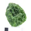 Rohes Chromediopsid auf Trägermaterial, grünes Silikat aus Finnland, 60 g - 0