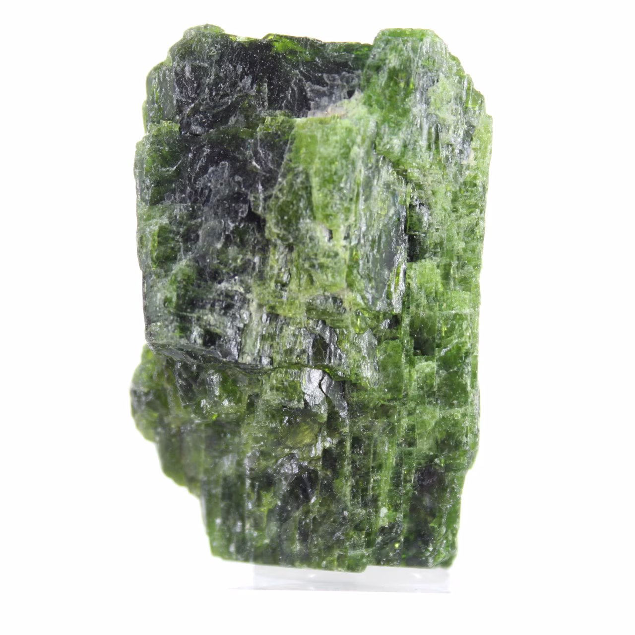 Roher, sammelbarer Chromediopsid, finnischer grüner Stein, 65 g