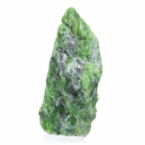 Rohchromdiopsid auf einem Sockel, skandinavisches Exemplar, 50 g