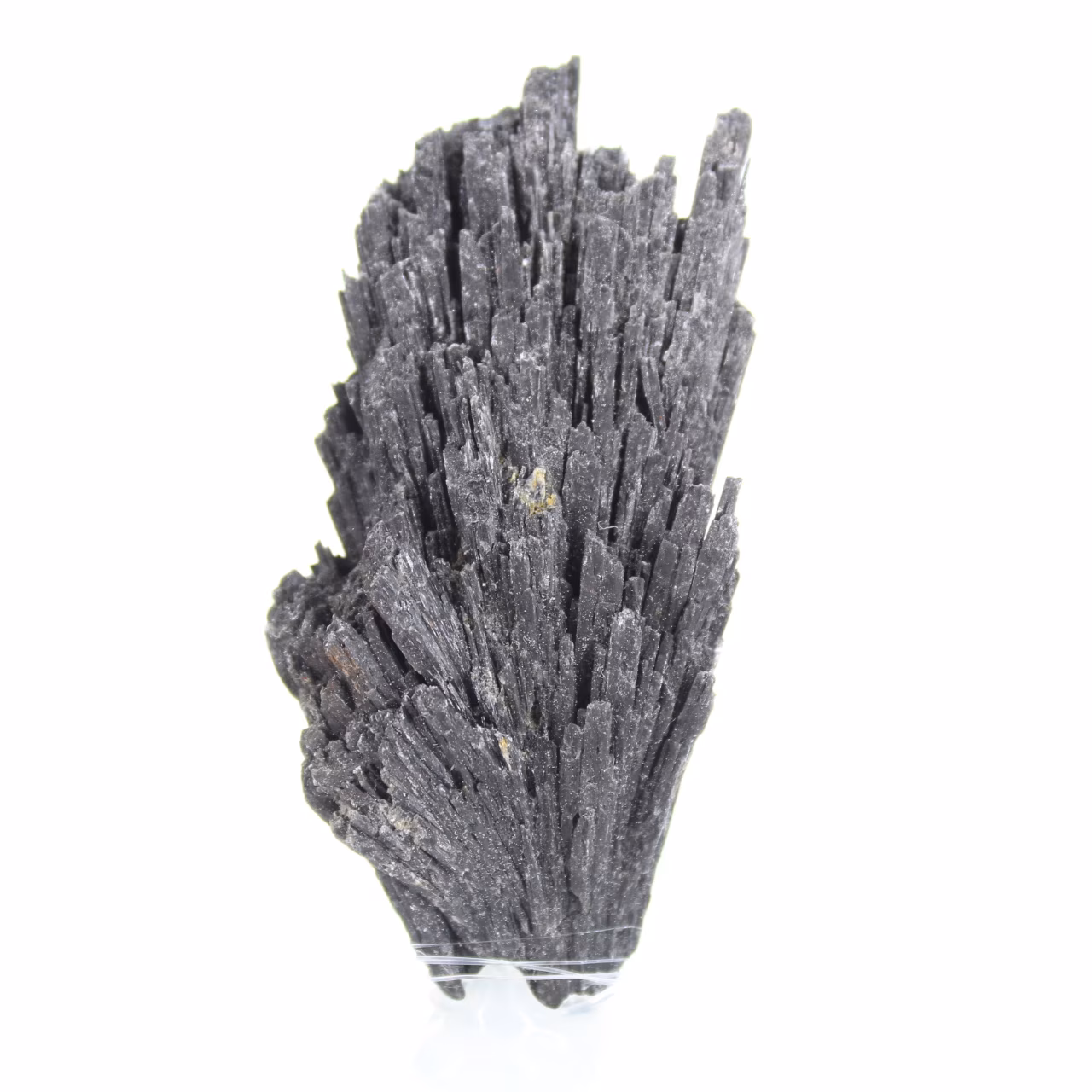 Cyanite noire du Brésil, pièce cristalline sur acrylique 30 g