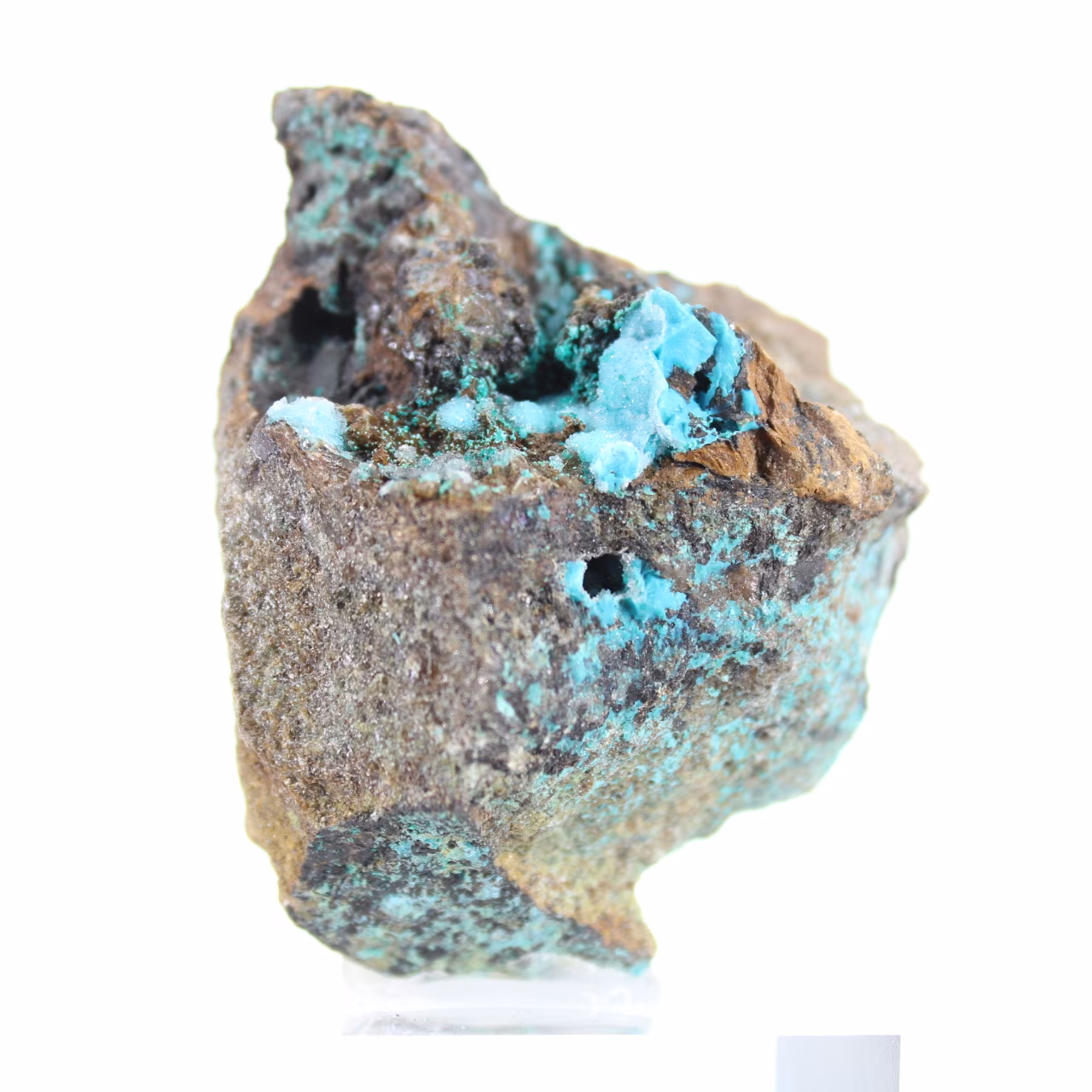 Natürlicher Brochantit aus Chile auf Ganggestein – Rohmineral