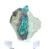 Grünes Brochantit-Mineralogieexemplar aus Chile auf einem Sockel - 4