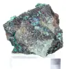 Rohe Brochantitkristalle auf Ganggestein aus Chile auf Grund - 4