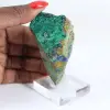Seltenes Exemplar von grünem Brochantit aus Chile auf einem Sockel - 1