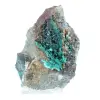 Rohes grünes Brochantit-Mineral aus Chile auf Ganggestein - 0