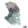 Rohes grünes Brochantit-Mineral aus Chile auf Ganggestein - 4