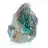 Rohes grünes Brochantit-Mineral aus Chile auf Ganggestein
