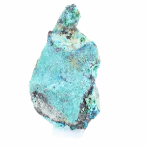 Rohes Brochantit-Mineral aus Chile auf einem Sockel