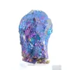 Petite chalcopyrite irisée du Mexique montée sur socle - 3