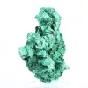 Schlanke faserige Malachit aus der DR Kongo, authentisches Mineral auf Sockel - 1