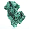 Schlanke faserige Malachit aus der DR Kongo, authentisches Mineral auf Sockel - 3