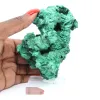 Schlanke faserige Malachit aus der DR Kongo, authentisches Mineral auf Sockel - 6
