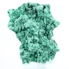 Faserige Malachit mit flachem Profil aus der DR Kongo, dekoratives Mineral auf Sockel - 1