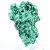 Faserige Malachit mit flachem Profil aus der DR Kongo, dekoratives Mineral auf Sockel - 2