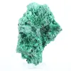 Malachit aus dem Kongo mit faseriger Struktur, Mineralexemplar auf Sockel - 0