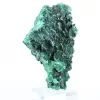 Malachit aus dem Kongo mit faseriger Struktur, Mineralexemplar auf Sockel - 4
