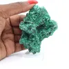 Malachit aus dem Kongo mit faseriger Struktur, Mineralexemplar auf Sockel - 6