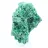 Malachit aus dem Kongo mit faseriger Struktur, Mineralexemplar auf Sockel