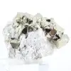 Pyritprobe aus Peru mit goldenen Oktaederkristallen - 1