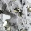 Kristallisation von peruanischem oktaedrischem Pyrit auf Grundgebirge - 8