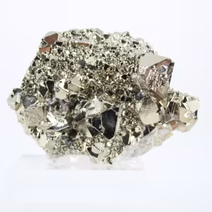 Goldener Pyrit aus Peru mit dreieckigen Kristallen – Sammlung