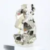 Pyrit aus Peru, oktaedrische Kristalle auf Acrylbasis - 6