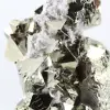Pyrit aus Peru, oktaedrische Kristalle auf Acrylbasis - 7