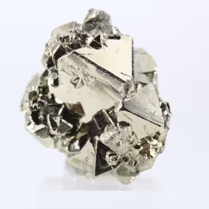 Authentischer oktaedrischer Pyrit aus Peru – Ausstellungsstück