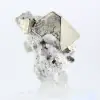 Oktaedrische Pyritkristalle, Eisensulfid aus Peru - 1