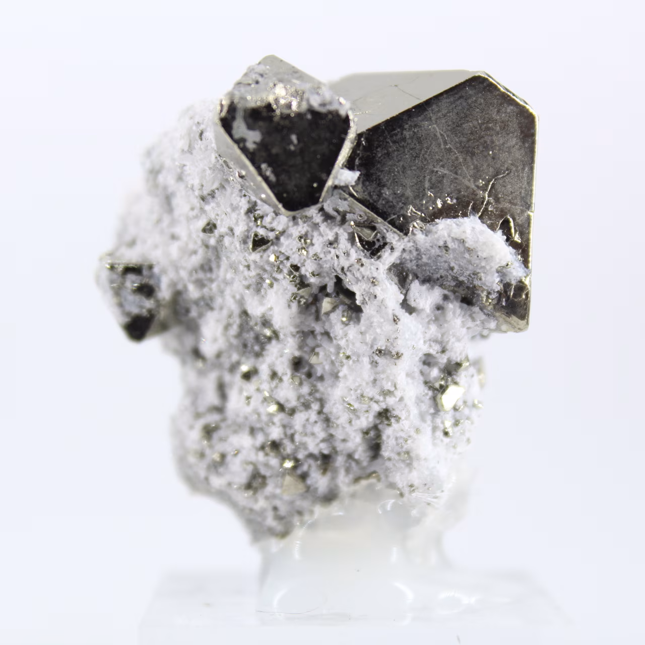 Oktaedrische Pyritkristalle, Eisensulfid aus Peru