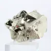 Geometrischer Pyrit aus Peru – Oktaedrische Kristalle auf einem Sockel - 3