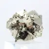 Geometrischer Pyrit aus Peru – Oktaedrische Kristalle auf einem Sockel - 4