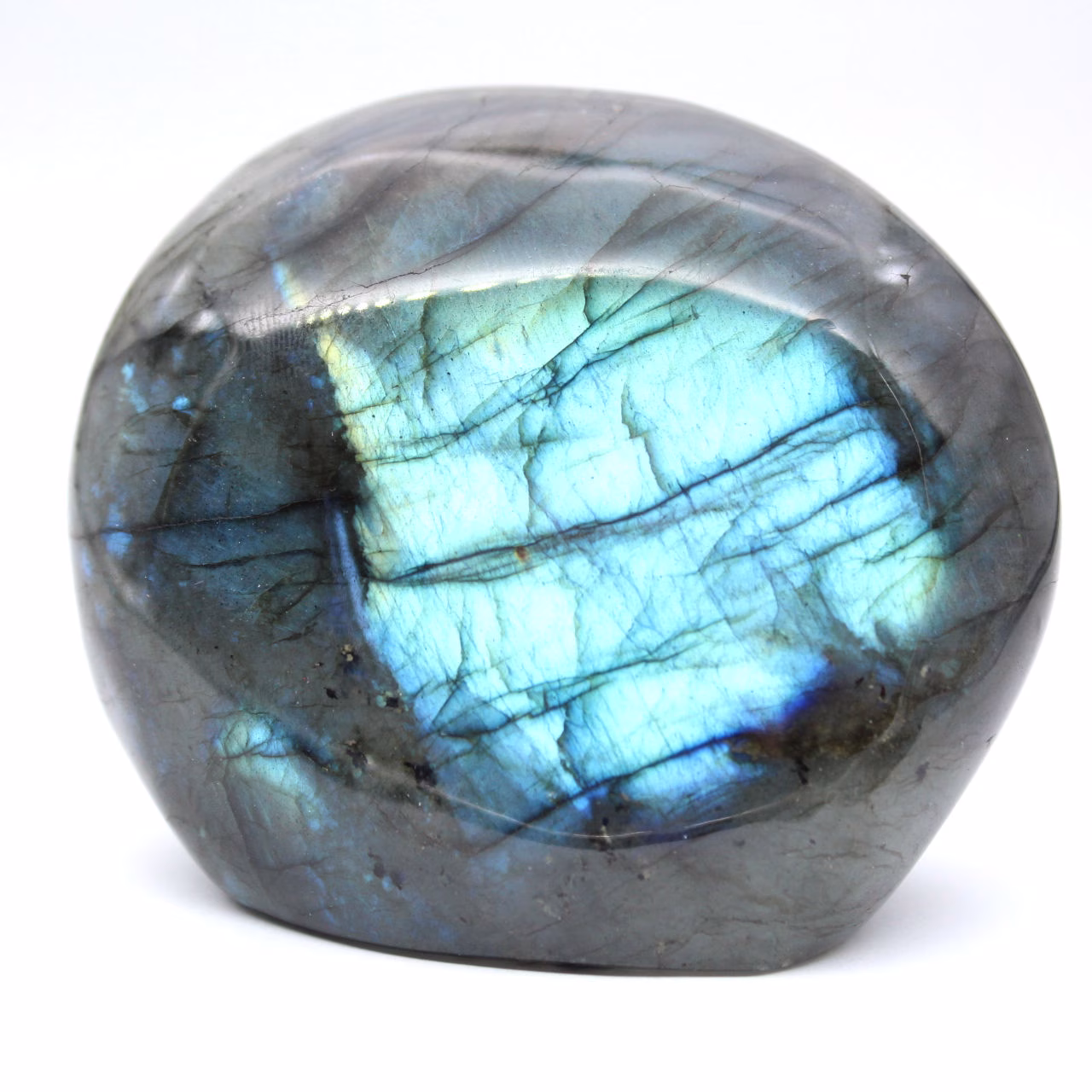 Dekoratives Labradorit-Mineral aus Madagaskar poliert