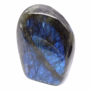 Mineral-Ornament aus poliertem Labradorit aus Madagaskar
