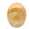 Gelber Quarz-Trommelstein aus Madagaskar, poliertes Exemplar - 1