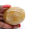 Gelber Quarz-Trommelstein aus Madagaskar, poliertes Exemplar - 2