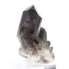 Gedrungener Morion-Quarzkristall aus Brasilien, Mineralexemplar auf Sockel - 6