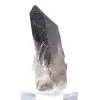 Schlanker brasilianischer Morion-Quarzkristall auf Sockel, für Sammler - 2