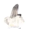 Morion aus Brasilien, schwarzer Rauchquarzkristall auf Acrylsockel - 5
