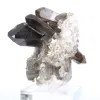 Morion-Quarzkristall brasilianischer Herkunft, Acryl-Präsentationsständer - 0