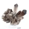 Morion-Quarzkristall aus Brasilien, schwarzes Mineral auf Sockel montiert - 0