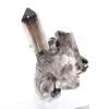 Morion-Quarzkristall aus Brasilien, schwarzes Mineral auf Sockel montiert - 3