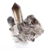 Morion-Quarzkristall aus Brasilien, schwarzes Mineral auf Sockel montiert - 4