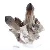 Morion-Quarzkristall aus Brasilien, schwarzes Mineral auf Sockel montiert - 5