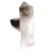 Morion-Quarz aus Brasilien, kleine kristallisierte Spitze auf Sockel - 5