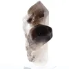 Morion-Quarz aus Brasilien, kleine kristallisierte Spitze auf Sockel - 6