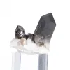 Kompakter Morion-Quarzkristall aus Brasilien auf Acrylsockel - 5